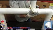 How to Insulate a Pipe Tee with a PVC Fitting Cover