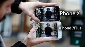 iPhone X vs iPhone 7 Plus | + fotos LLOVIENDO