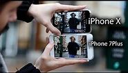 iPhone X vs iPhone 7 Plus | + fotos LLOVIENDO