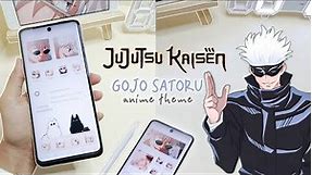 🌌 how to make your homescreen aesthetic - gojo satoru jujutsu kaisen anime theme for your phone