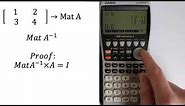 Casio FX-9860GII Graphing Calculator: How to Find the Inverse of a Matrix