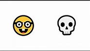 Nerd Emoji meets Skull Emoji