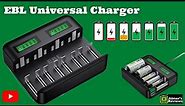 Fast and Smart Charging Technology with the EBL Universal Charger - Unboxing & Review
