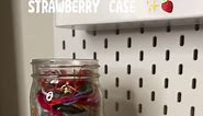 Strawberry AirPod Pro case tutorial part 4🍓 #crochetersoftiktok #crochettutorial #crochetstrawberry #crochetinspo