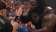John Cena battles Mark Henry in an arm wrestling contest