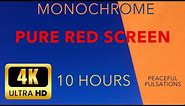 10 Hours of Pure Red Screen in 4K
