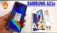 Samsung Galaxy A21s Blue Unboxing & First Look | 5000mAh | 48MP |🔥