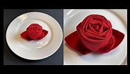 DIY: How to Fold a Cloth Napkin Into a Rose Shape {MadebyFate} #545