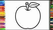 Learn Colors with Coloring Book apples | How to Draw and Color KidsTV