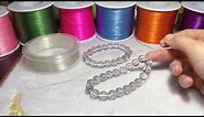 Elastic Cords Sharing | How To Secure a Beaded Bracelet Without Glue? | Bracelet Making Tutorials