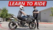 How to ride a motorcycle BY YOURSELF for the FIRST time!