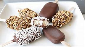 How to Make Ice Cream Bars | 5 Ingredients | Chocolate Dipped Ice Cream Bars Recipe