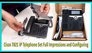 Cisco 7821 IP Telephone Set Full Impressions and Configuring