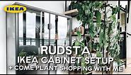 ikea rudsta greenhouse cabinet setup + come plant shopping with me!