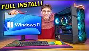 How To Install Windows 11! - Your COMPLETE Guide, Step By Step!