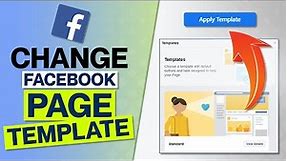 How To Change Facebook Page Template [Step by Step] 2023