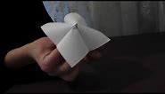 How to make an origami paper finger game
