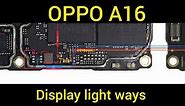 Oppo A16 Display: How to light ways jumper