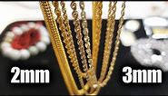 2mm vs 3mm Gold Rope Chains - Don't Make This Mistake
