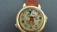 Vintage 1990 Musical Mickey Mouse Watch Lorus by Seiko It's A Small World