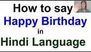 How to wish Happy Birthday in Hindi