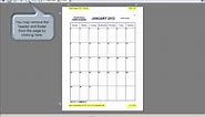 The No-Frills Printable Calendar - How To Print Our Calendars in Portrait and Landscape Mode