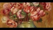 Pierre-Auguste Renoir - Paintings of flowers by Renoir in the Barnes Foundation, Philadelphia, USA.