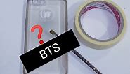 DIY K-pop phone cover || BTS army mobile cover at home || BT21 phone case