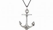 M.Cohen Handmade Designs Sterling Silver Anchor Charm On Single Strand Chain Necklace, 30