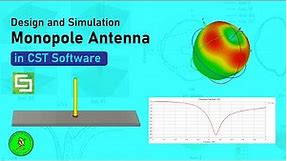 How to Design Monopole Antenna for 2.4GHz using CST | CST Tutorial