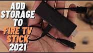 How To Add Storage to Amazon Fire TV Stick 2021 Tutorial | Mchanga