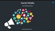 Social Media Infographic - Animated PowerPoint Template