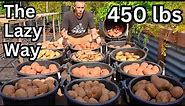 I Grew 450 lbs Of Potatoes, The Lazy Way. Never Dig Again!