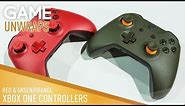 GAME Unwraps: Xbox One Wireless Controllers - Red and Military Green/Orange