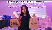 $1000+ BACK TO SCHOOL CLOTHING HAUL | shein, skims, plt, fashion nova, etc…