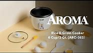 How to cook rice in your Aroma Pot Style rice cooker