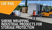 Shrink Wrapping Industrial Products For Storage Protection