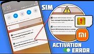 How To Fix SIM Activation service is running issue In Xiaomi Redmi
