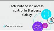 Attribute based access control in Starburst Galaxy | Starburst Academy
