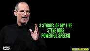STEVE JOBS 3 STORIES OF MY LIFE - POWERFUL SPEECH (Subtitles) | Millionaire Mind