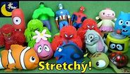 Lots of Squishy, Stretchy Toys Yo Gabba Gabba Marvel Avengers Spiderman Iron Man Stretch Toys