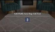 Soft Fluffy Area Rug-4x6 Feet