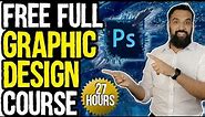 Free GRAPHIC DESIGN Course | Beginner to Advance Adobe Photoshop | Full Professional Course