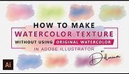 Watercolor Illustration - How to Make Watercolor in Illustrator Without Using Watercolor Texture