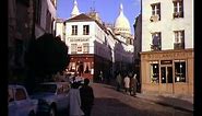 1960s Paris Montmartre, Street Scenes, Colour Archive Footage