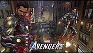 Marvel's Avengers PS5 - MCU Iron Man Infinity Gauntlet Suit Free Roam Gameplay! [4K 60fps]