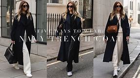 5 Ways To Wear: A Navy Trench Coat