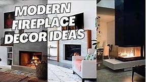 Modern Fireplace Decor Ideas. Built-in Modern Fireplace Design and Inspiration.