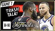 LeBron James vs Stephen Curry INTENSE Game 1 Duel Highlights (2018 NBA Finals) - TRASH Talking!
