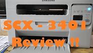 Samsung SCX-3401 Monochrome Budget Laser Printer Impressions and Review!